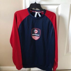 Adidas unisex USA Volleyball warm up long sleeve.
